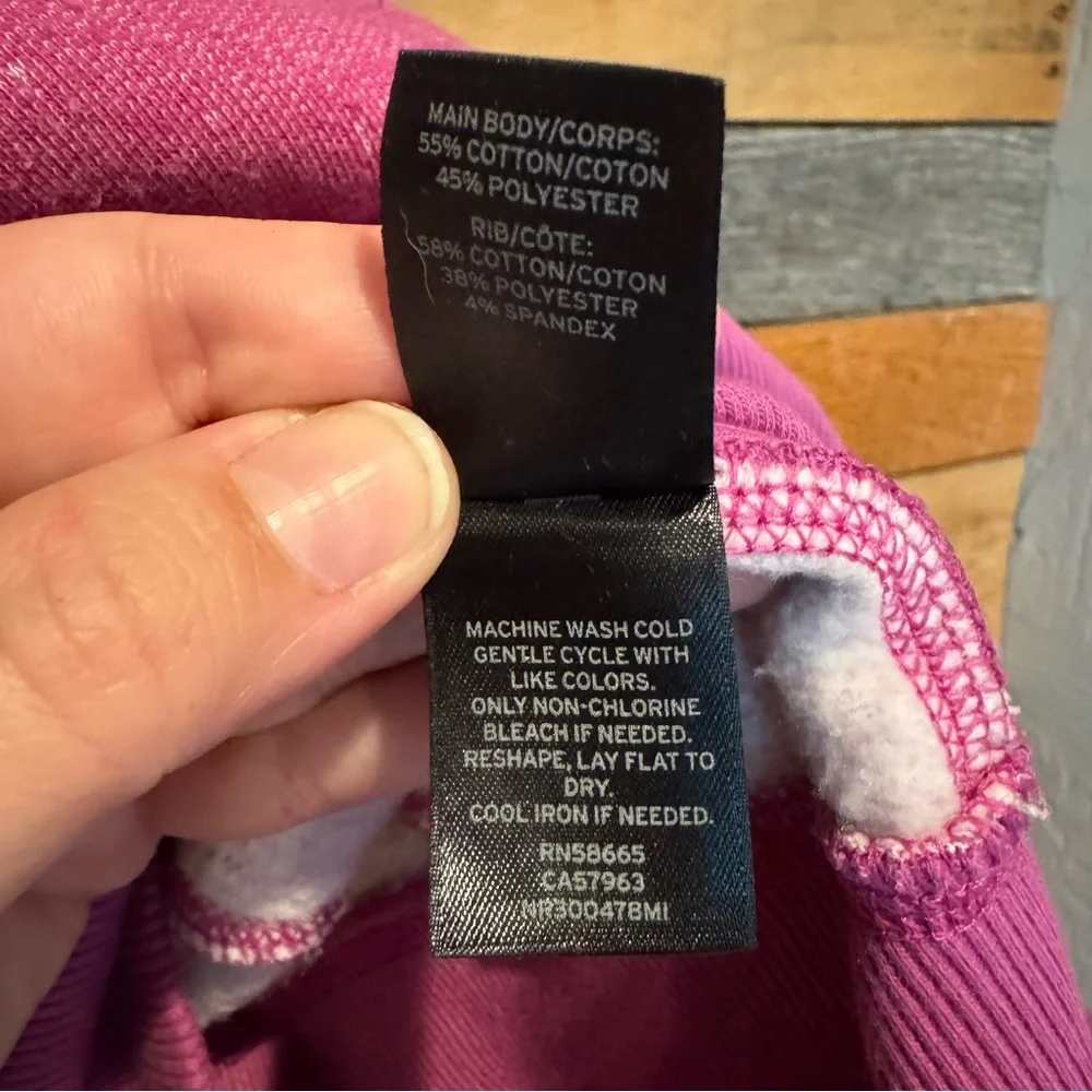 Zella Moon Dust Hooded Zip Front Jacket Hoodie Pink/Purple, L - Picture 10 of 13